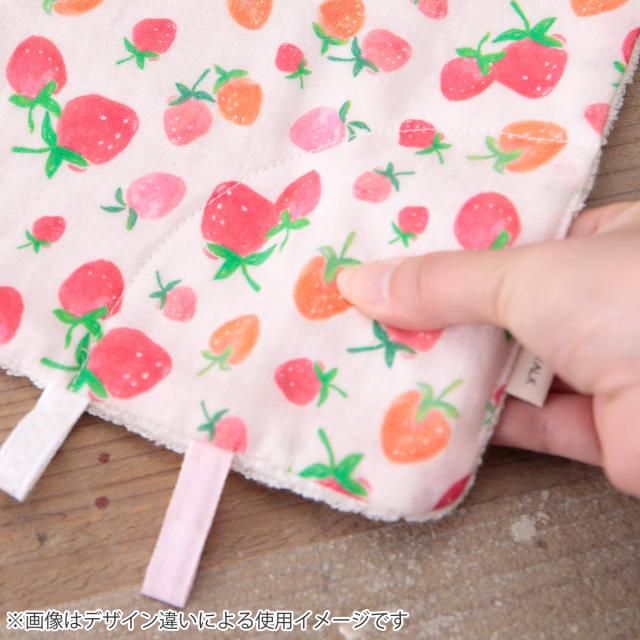 ベビー ハンカチ ニギニギハンカチ フルーツ バナナ イチゴ ガーゼ パイル （ おもちゃ ミニタオル にぎにぎ くだもの ベビートイ 玩具 綿100％ 出産祝い ベビーハンカチ ファーストトイ コットン プレゼント かわいい ）