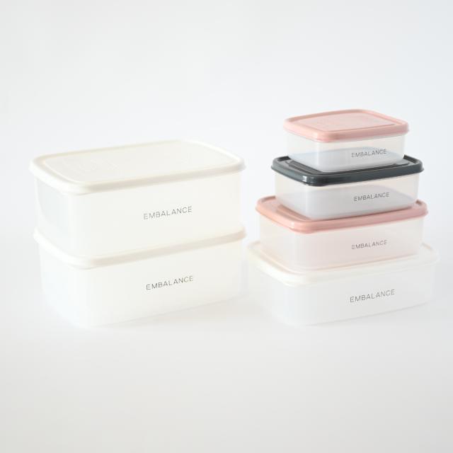 【ほぼ未使用】エンバランスクリアタッパーとレクタングルザル付きセット livingut_468946