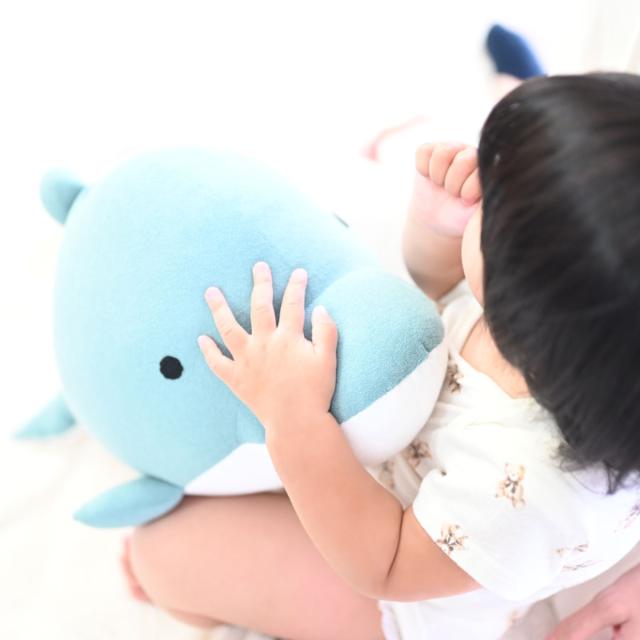 EMBALANCE クッション MINON イルカ M （ ぬいぐるみ エンバランス パイル生地 手作り 日本製 プレゼント 子ども 子供 ギフト かわいい 癒しグッズ マスコット インテリア 雑貨 人形 ）_2