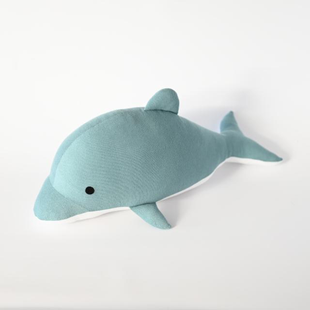 EMBALANCE クッション MINON イルカ M （ ぬいぐるみ エンバランス パイル生地 手作り 日本製 プレゼント 子ども 子供 ギフト かわいい 癒しグッズ マスコット インテリア 雑貨 人形 ）_4
