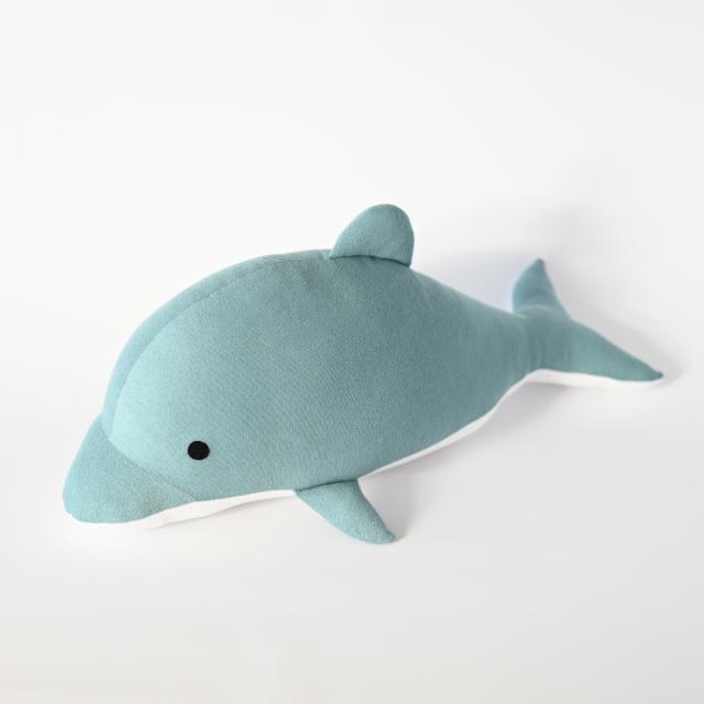 EMBALANCE クッション MINON イルカ M （ ぬいぐるみ エンバランス パイル生地 手作り 日本製 プレゼント 子ども 子供 ギフト かわいい 癒しグッズ マスコット インテリア 雑貨 人形 ）