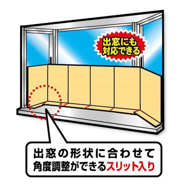 冷気対策 窓 冷気シャットパネル 幅200×高さ40cm リーフ （ 寒さ 対策 防寒 パネル 窓 ボード 風 遮断 グッズ 冷え すき間風 窓際  窓ぎの通販はau PAY マーケット - お弁当グッズのカラフルBOX