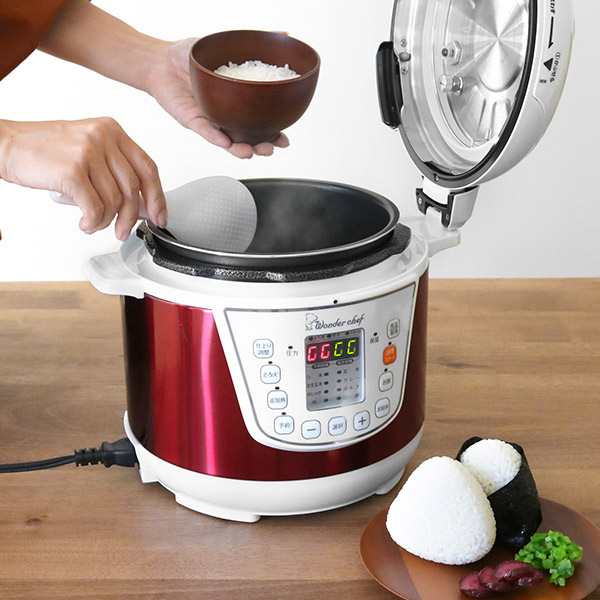 電気圧力鍋 スターターセット ワンダーシェフ Wonderchef マイコン電気圧力鍋 楽ポン 3l 軽量カップ レシピブック付 圧力鍋 電気式圧の通販はau Pay マーケット リビングート