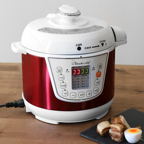 電気圧力鍋 スターターセット ワンダーシェフ Wonderchef マイコン電気圧力鍋 楽ポン 3l 軽量カップ レシピブック付 圧力鍋 電気式圧の通販はau Pay マーケット リビングート