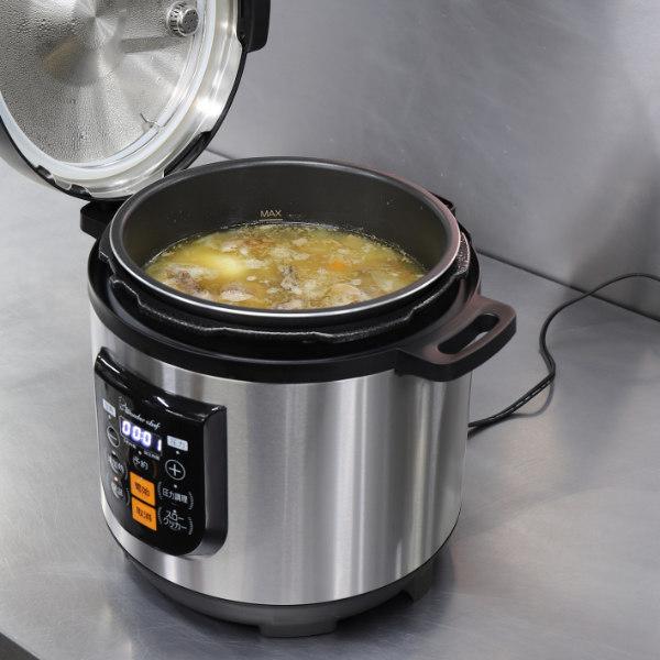 ワンダーシェフ 電気圧力鍋 8L 楽ポンプロ 業務用 マイコン電気圧力鍋8L 100Vコンセント対応 圧力鍋 （ wonderchef 電気式圧力鍋 圧力式電気鍋 圧力なべ 8リットル 調理家電 電気調理器 家電 炊飯 電気鍋 鍋 Wonder chef ）_4