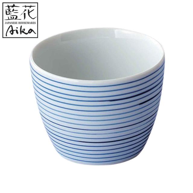 湯呑み 230ml 呉須こま筋 煎茶 磁器 波佐見焼 （ 食洗機対応 電子レンジ対応 湯呑 湯飲み 湯のみ コップ カップ お茶 緑茶 おしゃれ フリーカップ ）