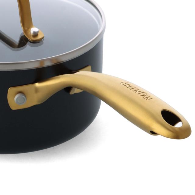 GREEN PAN ソースパン 16cm IH対応 ストゥディオ ガラス蓋付き （ グリーンパン STUDIO ガス火対応 食洗機対応 ミルクパン 片手鍋 小鍋 セラミック加工 16センチ アルミ製 マグニート加工 ノンスティック加工 ガラス蓋 おしゃれ ）_6