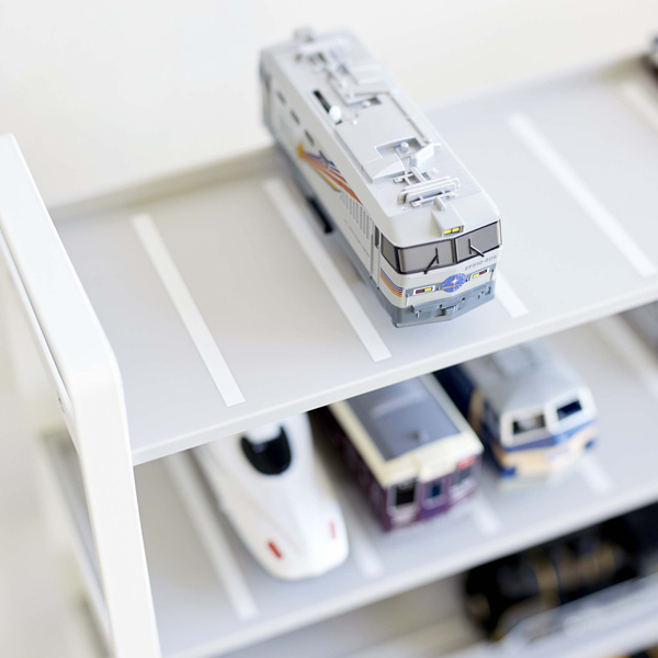ミニカー 収納 ミニカー＆レール トイラック tower 山崎実業 タワー 山崎実業 （ ディスプレイケース 電車 おもちゃ ラック 棚 見せる収納 おしゃれ おもちゃ収納棚 コレクションケース トミカ プラレール tower 山崎実業 タワー 山崎実業 tower）_11