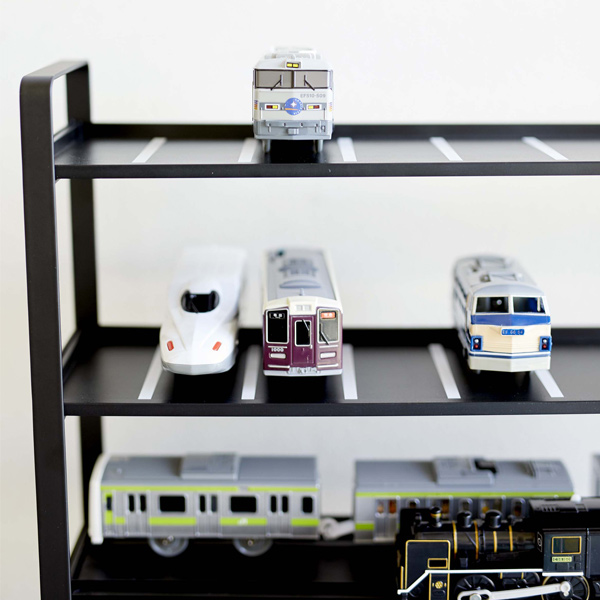 ミニカー 収納 ミニカー＆レール トイラック tower 山崎実業 タワー 山崎実業 （ ディスプレイケース 電車 おもちゃ ラック 棚 見せる収納 おしゃれ おもちゃ収納棚 コレクションケース トミカ プラレール tower 山崎実業 タワー 山崎実業 tower）_6