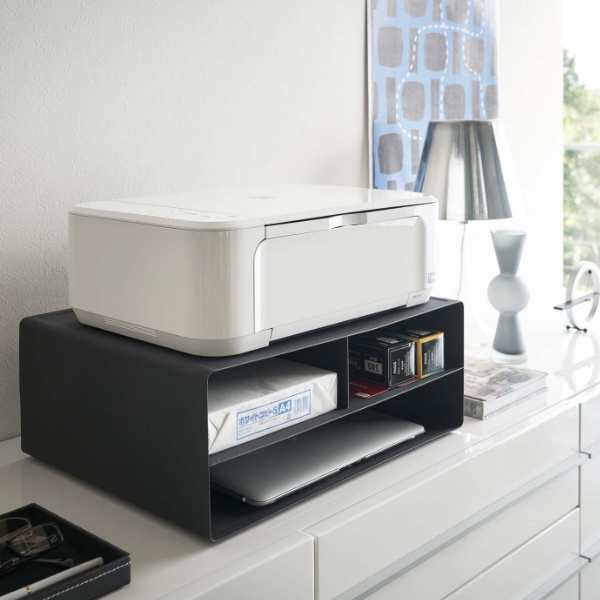 プリンターも置けるオールインワン収納引き出しFAX台 幅45cm