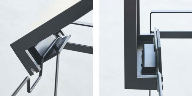 山崎実業 tower 蓋付き目隠し分別ダストワゴン 2分別 タワー （ 4903208059756 597 ごみ箱 ふた付き レジ袋ホルダー ダストワゴン 分別 ダストボックス 棚下 カウンター下 キャスター付き ）_11