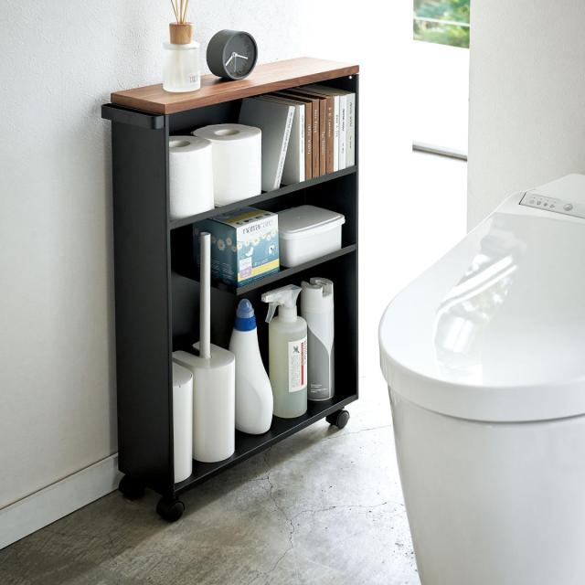 tower 山崎実業 ハンドル付きスリムトイレラック タワー （ トイレ収納
