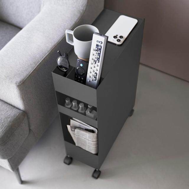 山崎実業 tower 収納バスケットワゴン タワー 3段 （ 4903208100151 タワーシリーズ バスケットワゴン スリムワゴン 収納 バスケット ワゴン 引き出し キャスター付き テーブル下 デスク下 ）_15
