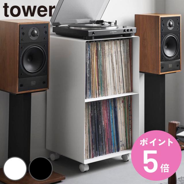 レコード棚 レコードラック 大容量収納 レコードプレーヤース レコードラック / 4マスプレーヤー台 DULPA400P(LP約320枚収納