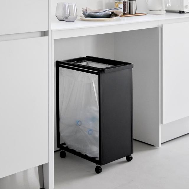山崎実業 tower スリム目隠しダストワゴン タワー 45L （ 4903208106412 タワーシリーズ ダストボックス ごみ箱 ゴミ箱 ゴミ入れ スリム 目隠し ダストワゴン 45リットル キャスター付き ）_17