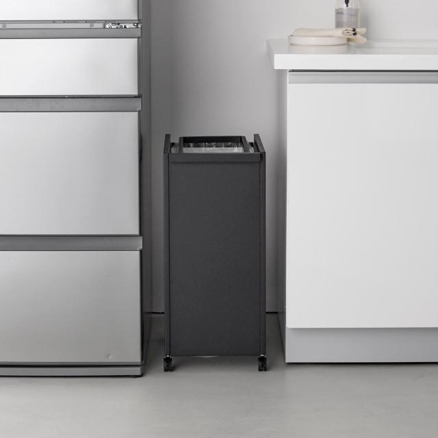 山崎実業 tower スリム目隠しダストワゴン タワー 45L （ 4903208106412 タワーシリーズ ダストボックス ごみ箱 ゴミ箱 ゴミ入れ スリム 目隠し ダストワゴン 45リットル キャスター付き ）_19