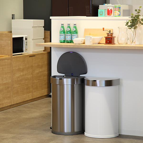 ゴミ箱 45L simplehuman 正規品 セミラウンド （ ごみ箱 45リットル
