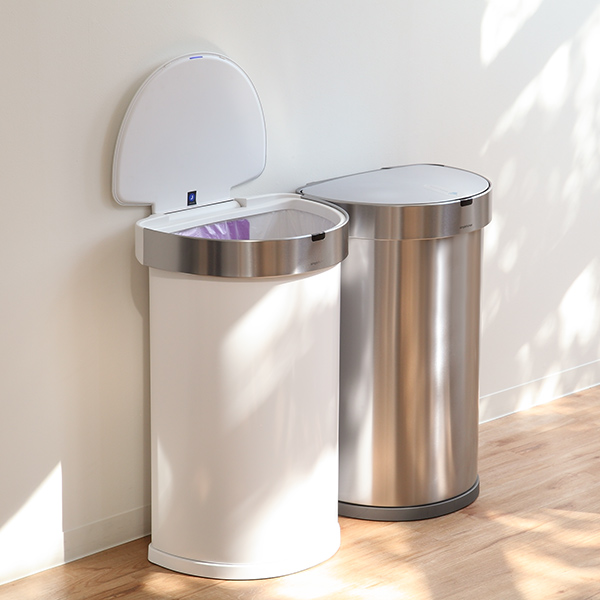 ゴミ箱 45L simplehuman 正規品 セミラウンド （ ごみ箱 45