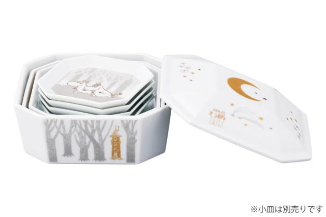 3段重箱 ムーミン 隅切 陶磁器 （ 食洗機対応 電子レンジ対応 磁器 日本製 お重 3段 陶器 食洗機OK レンジOK 重箱 高級感 上品 和風 和モダン モダン ）_5