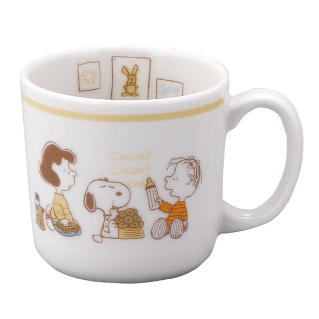 子供食器 6ピースセット スヌーピー （ 6点セット スプーン フォーク 子供マグ ライスボウル プレート キッズプレート 電子レンジ対応 日本製 食器セット 磁器 ステンレス マグカップ マグ ボウル すくいやすい SNOOPY ）_4