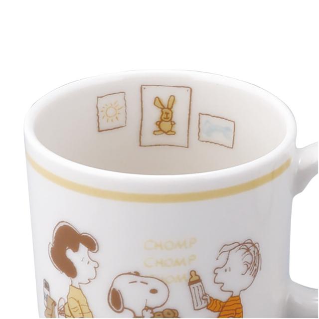 子供食器 6ピースセット スヌーピー （ 6点セット スプーン フォーク 子供マグ ライスボウル プレート キッズプレート 電子レンジ対応 日本製 食器セット 磁器 ステンレス マグカップ マグ ボウル すくいやすい SNOOPY ）_5
