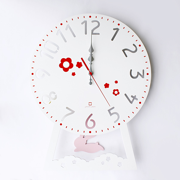tiny world 時計　壁掛け　振り子　振子　アンティーク　うさぎ 振り子時計 木製 ヤマト工芸 yamato CHILD clock うさぎ 時計 壁掛け