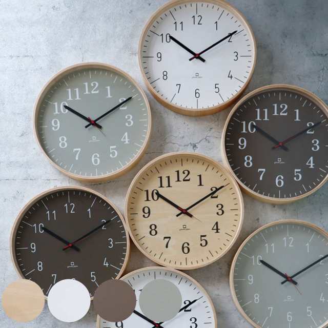 掛け時計 fullmoon スタンダード ヤマト工芸 掛け時計 おしゃれ（ 時計 壁掛け時計 掛時計 壁掛け かけ時計 とけい クロック 木製 北欧  の通販は