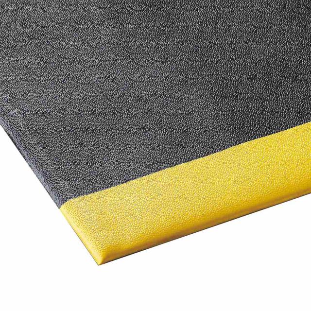 【法人限定】 クッションマット 91×152cm ケアソフト セーフライン （ 山崎産業 コンドル クッション マット 0.9cm厚 滑り止め 防滑 注意喚起 ライン 疲労軽減 衝撃緩衝マット 疲労軽減マット 立ち仕事 業務用 ）_2