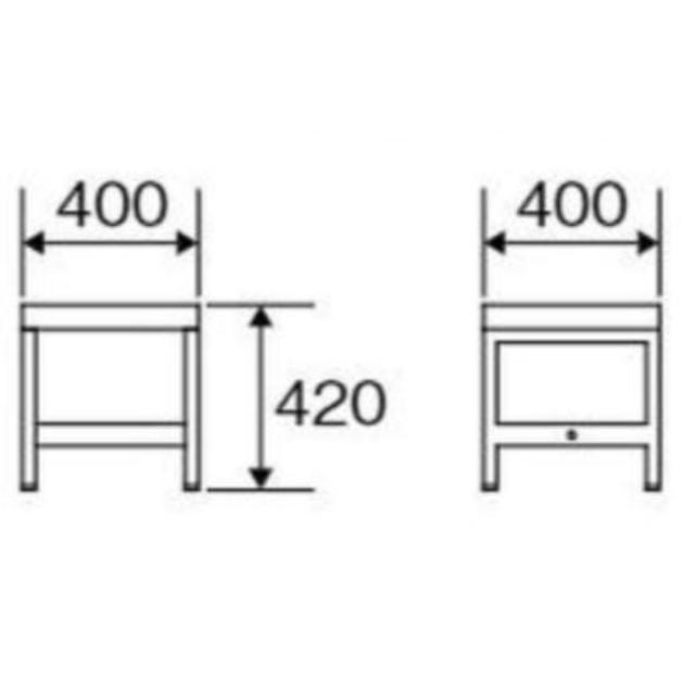 【法人限定】 業務用 屋内用ベンチ スツールタイプ 幅40×奥行40×高さ42cm （ 山崎産業 コンドル ベンチ スツール 屋内用 背無し エクステリア チェア 1人 いす イス 椅子 背なし 座面高42cm 人工ラタン おしゃれ ）_1