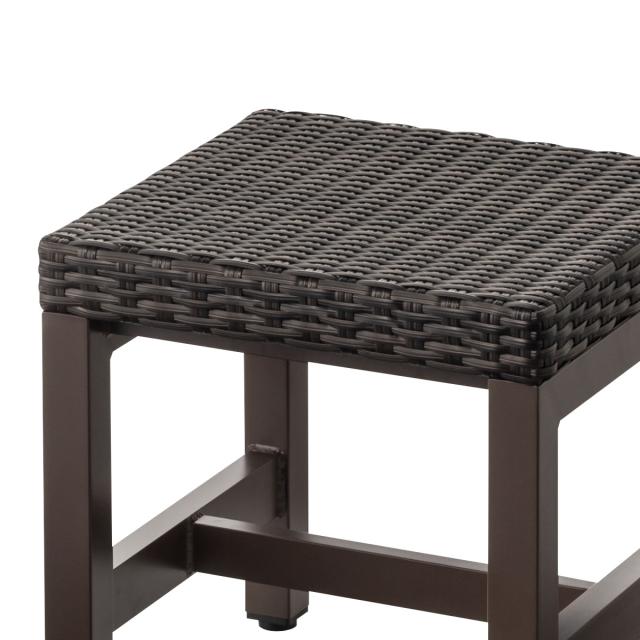 【法人限定】 業務用 屋内用ベンチ スツールタイプ 幅40×奥行40×高さ42cm （ 山崎産業 コンドル ベンチ スツール 屋内用 背無し エクステリア チェア 1人 いす イス 椅子 背なし 座面高42cm 人工ラタン おしゃれ ）_2