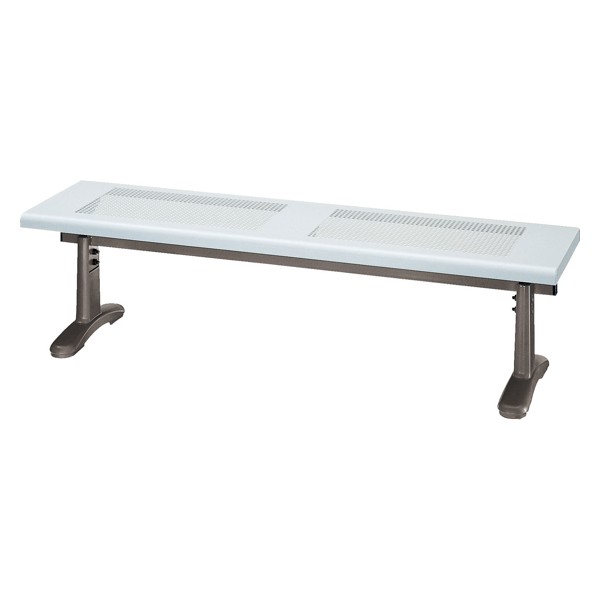 屋内外対応ベンチ 背なし 幅150×奥行40×高さ40cm YB-55L-ID （ 法人限定 山崎産業 コンドル ベンチ 屋内 屋外 背無し いす イス 椅子 150cm幅 座面高40cm パンチング チェア ベンチタイプ 背なしタイプ ガーデンベンチ ）