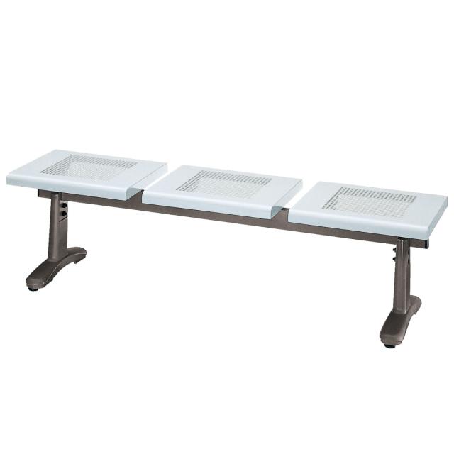 屋内外対応ベンチ 背なし 幅150×奥行40×高さ40cm YB-56L-ID （ 法人限定 山崎産業 コンドル ベンチ 屋内 屋外 屋内ベンチ 屋外ベンチ 屋内外 座面高40cm 背無し チェア イス 180cm幅 パンチング エクステリア ）