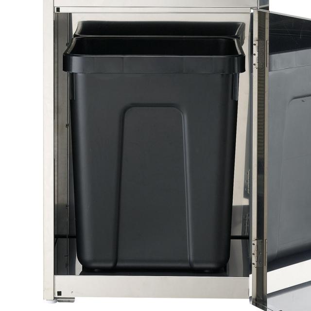 屋外用ゴミ箱 業務用ダストボックス 60L リサイクルボックス MT L1 （ 法人限定 山崎産業 コンドル 分別ゴミ箱 60リットル ゴミ箱 分別 ごみ箱 分別ごみ箱 屋外 大容量 ステンレスミラー仕上げ ステンレス製 ）