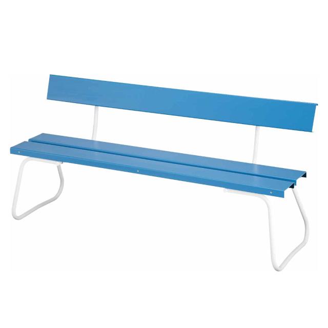 樹脂製ベンチ 背付き 180ｃｍ （ 送料無料 公園 ガーデン 椅子 ） （ 公園 ガーデン 椅子 ）