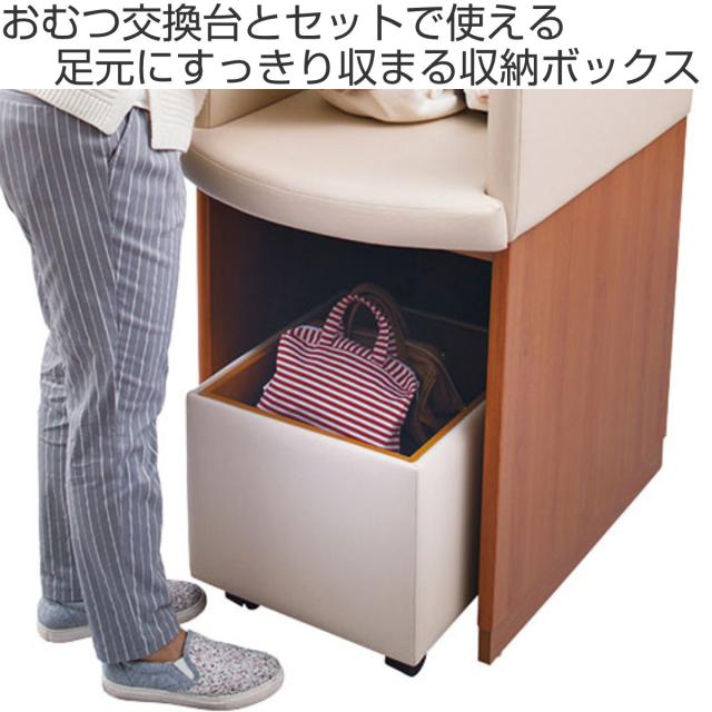 オムツ交換ベッド 収納ボックス JN （ 法人限定 山崎産業 荷物入れ キャスター付き 荷物置き 収納 ボックス カゴ かご 赤ちゃん ベビー 日本製 手荷物 鞄 カバン バッグ 荷物置台 カバン置き 業務用 休憩室 授乳室 児童館 育児 ）_1