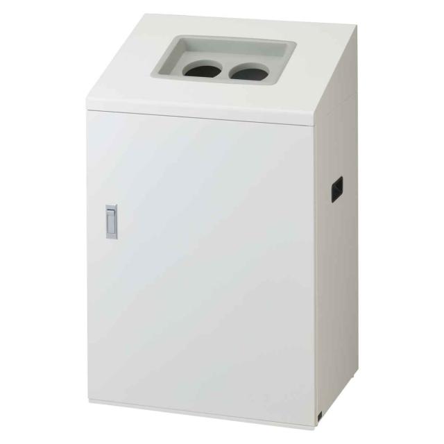 ゴミ箱 リサイクルボックスNYI-90 90L ワイド 屋内用 （ 法人限定 山崎産業 業務用 ダストボックス 分別 ごみ箱 奥行40 分別シール付き 90リットル 大容量 省スペース 分別ゴミ箱 内容器付き スチール製 おしゃれ ）_7