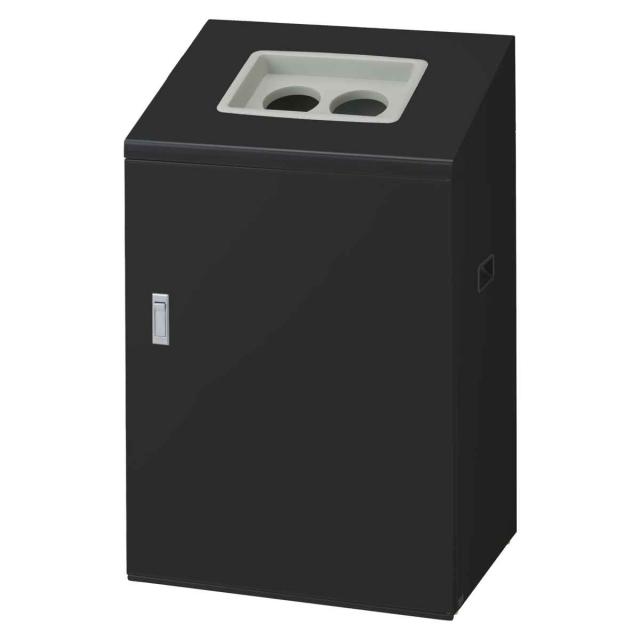ゴミ箱 リサイクルボックスNYI-90 90L ワイド 屋内用 （ 法人限定 山崎産業 業務用 ダストボックス 分別 ごみ箱 奥行40 分別シール付き 90リットル 大容量 省スペース 分別ゴミ箱 内容器付き スチール製 おしゃれ ）_9