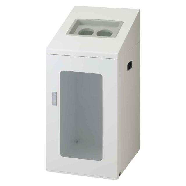 ゴミ箱 リサイクルボックスNTIS-90 120L 窓あり スリム 屋内用 （ 法人限定 山崎産業 業務用 ダストボックス 分別 ごみ箱 幅44 分別シール付き 120リットル 大容量 省スペース 分別ゴミ箱 袋止め付き スチール製 おしゃれ ）_7