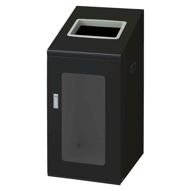 ゴミ箱 リサイクルボックスNTIS-90 120L 窓あり スリム 屋内用 （ 法人限定 山崎産業 業務用 ダストボックス 分別 ごみ箱 幅44 分別シール付き 120リットル 大容量 省スペース 分別ゴミ箱 袋止め付き スチール製 おしゃれ ）_8