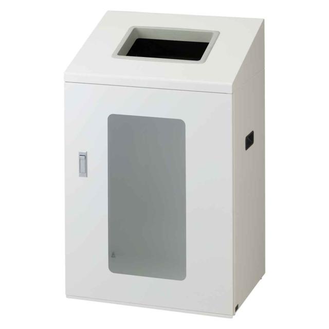 ゴミ箱 リサイクルボックスNYIS-90 120L 窓あり ワイド 屋内用 （ 法人限定 山崎産業 業務用 ダストボックス 分別 ごみ箱 奥行40 分別シール付き 120リットル 大容量 省スペース 分別ゴミ箱 袋止め付き スチール製 おしゃれ ）_6