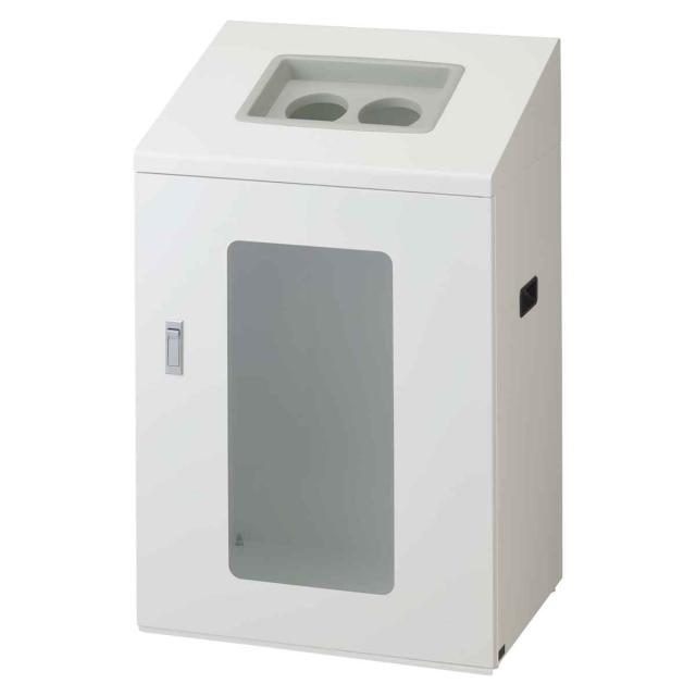 ゴミ箱 リサイクルボックスNYIS-90 120L 窓あり ワイド 屋内用 （ 法人限定 山崎産業 業務用 ダストボックス 分別 ごみ箱 奥行40 分別シール付き 120リットル 大容量 省スペース 分別ゴミ箱 袋止め付き スチール製 おしゃれ ）_7