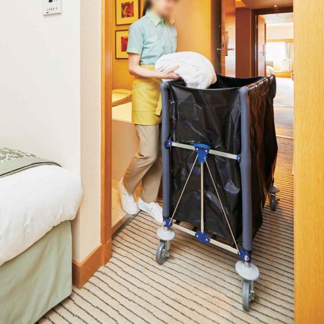 回収用袋 コンドル 客室カート ファスナー付 200L （ 法人限定 山崎産業 袋のみ 回収袋 収納袋 袋 リネン タオル 衣類 ホテル 旅館 客室 本体別売 収納 替袋 業務用 掃除用具 運搬 回収 ルームメイク ベッドメイク ）_1