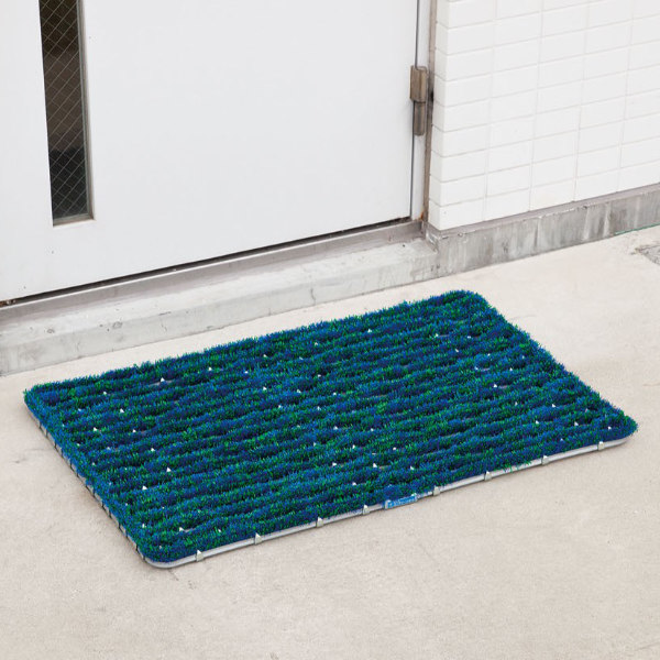 玄関マット 屋外 業務用 44×73cm ユニクリーンマット 泥落としマット （ コンドル 山崎産業 玄関 マット 屋外用 泥落とし 泥 砂ホコリ 土砂 除去 エントランスマット 出入り口 室外用 日本製 ）_4