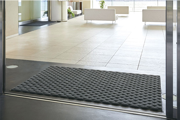 【法人限定】 玄関マット 屋内 業務用 120×195cm ダブルウェーブ 吸水 オフィス サイズオーダー （ コンドル 山崎産業 玄関 マット 屋内用 吸水マット 防炎適合品 砂ホコリ 土砂 除去 出入り口 室内用 フチあり 縁 日本製 ）_8