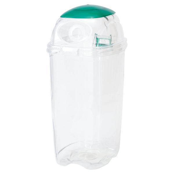屋内用ゴミ箱 業務用ダストボックス 60L 透明エコダスター 再生プラスチック製 （ コンドル 山崎産業 ゴミ箱 ダストボックス 分別 樹脂製 ごみ箱 大容量 プラスチック 業務用 屋内 60リットル クリア 透明 分別ゴミ箱 ）_11
