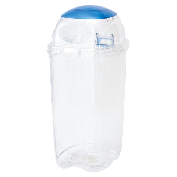 屋内用ゴミ箱 業務用ダストボックス 60L 透明エコダスター 再生プラスチック製 （ コンドル 山崎産業 ゴミ箱 ダストボックス 分別 樹脂製 ごみ箱 大容量 プラスチック 業務用 屋内 60リットル クリア 透明 分別ゴミ箱 ）_7