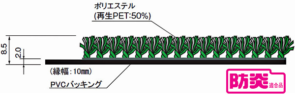 玄関マット 吸水マット 業務用 90×120cm ニュー吸水マット オフィス （ コンドル 山崎産業 玄関 マット 屋内用 吸水 防炎適合品 砂ホコリ 土砂 除去 出入り口 室内用 フチあり 縁 日本製 ）