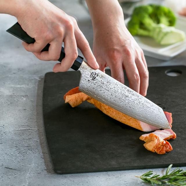 三徳包丁 17cm 曜 たくみ ダマスカス 日本製 （ 包丁 料理包丁 万能包丁 キッチンナイフ 文化包丁 高級包丁 薄刃 17センチ 170mm 170ミリ 調理小物 調理道具 下ごしらえ用品 キッチングッズ キッチンツール ）