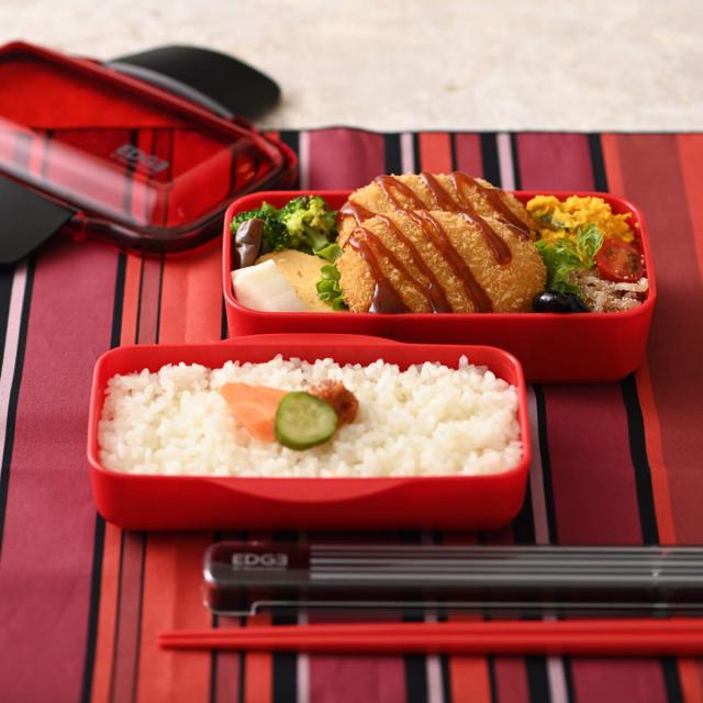 弁当箱 850ml 25EDGE ドーム2段ランチ （ お弁当箱 ランチボックス
