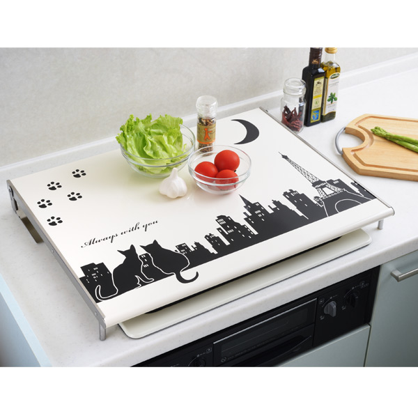 超激安 レンジカバー クロネコキッチン コンロカバー 60cm幅コンロ用 送料無料 ガスコンロカバー ガスレンジカバー 油ハネガード 作業台 即納 最大半額 Centrodeladultomayor Com Uy